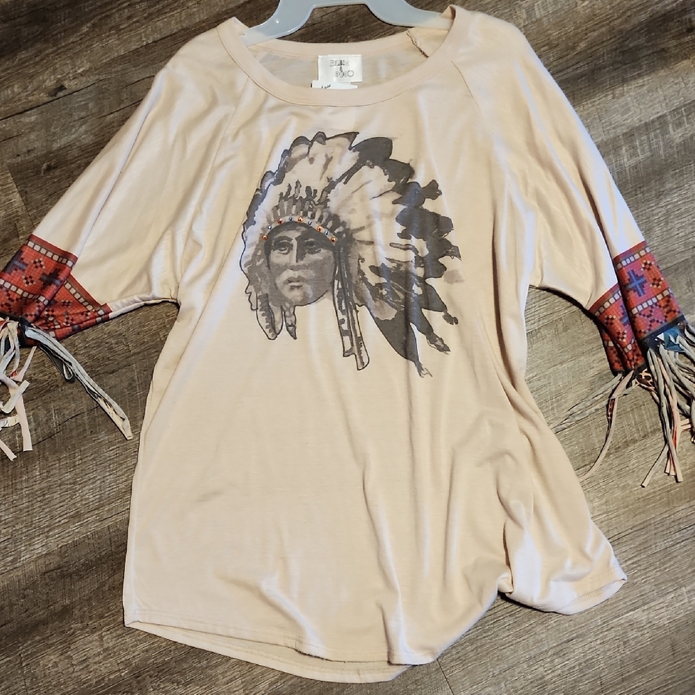 Native American Rhinestone Top
